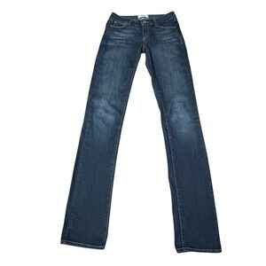 Paige Skyline Straight Jeans Dark Wash Denim Women's Size 24 x 33.5
